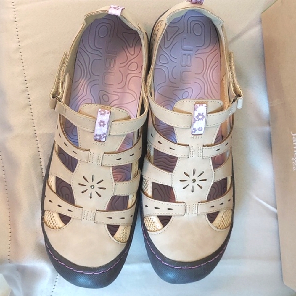 JBU Shoes, Size 12, Taupe "Gemini" Microsuede Leather, Comfort Walking, NEW!! - Picture 5 of 9